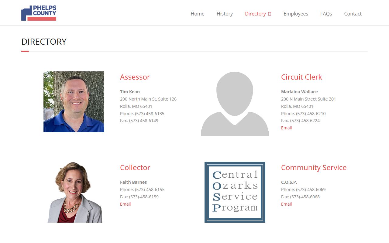 Phelps County court records county directory